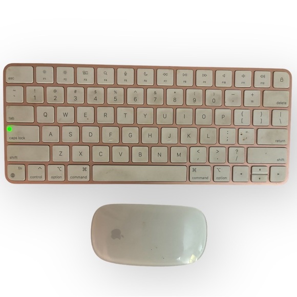 PINK Apple Magic Keyboard and Mouse